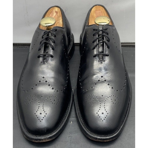 Allen Edmonds Black Fairfax Wholecut Wingtip Oxford Dress Shoes Mens 8 Fast Ship main image 11
